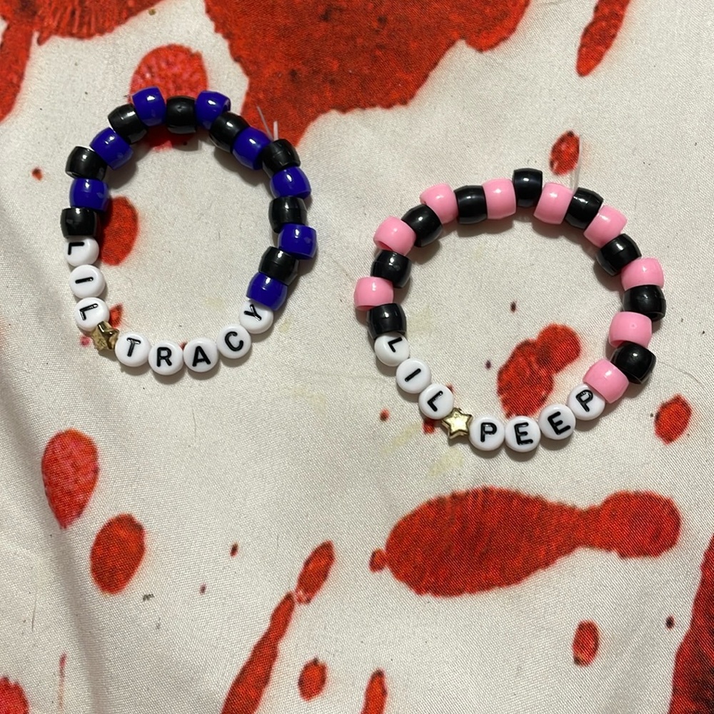 Lil peep and lil Tracy bracelet bundle
